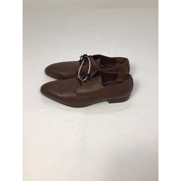 BP. Albert Plain Toe Derby in Brown Dark Saffiano, Size Men 11.5 M Retail $79.95 - Picture 4 of 6